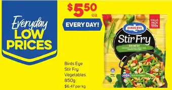 Foodland Birds Eye Stir Fry Vegetables 850g offer