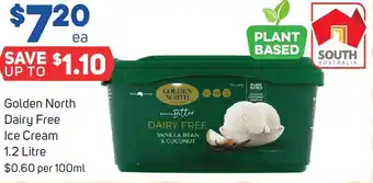 Foodland Golden North Dairy Free Ice Cream 1.2 Litre offer