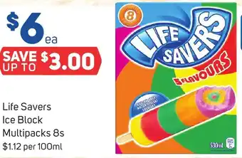 Foodland Life Savers Ice Block Multipacks 8s offer