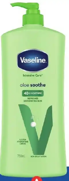 Foodland Vaseline Intensive Care Body Lotion Pump 750ml offer