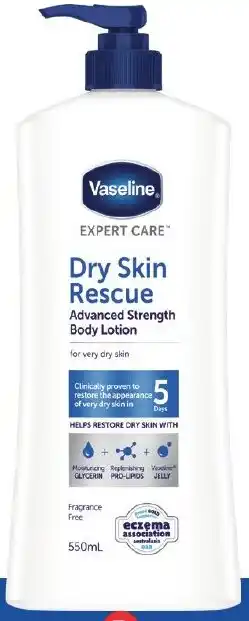 Foodland Vaseline Expert Care Body Lotion 550ml offer
