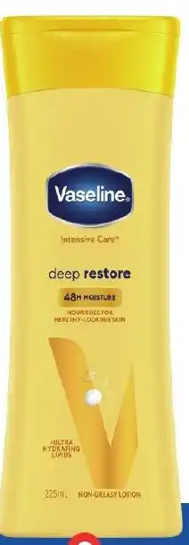 Foodland Vaseline Intensive Care Body Lotion 225ml offer