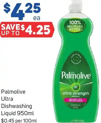 Foodland Palmolive Ultra Dishwashing Liquid 950ml offer