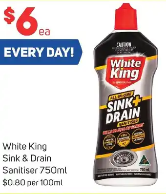 Foodland White King Sink & Drain Sanitiser 750ml offer