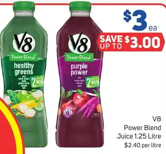 Foodland V8 Power Blend Juice 1.25 Litre offer