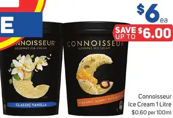 Foodland Connoisseur Ice Cream 1 Litre offer
