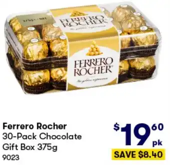 BIG W Ferrero Rocher 30-Pack Chocolate Gift Box 375g offer
