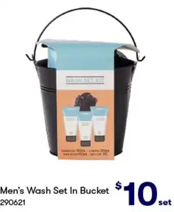 BIG W Men's Wash Set In Bucket offer