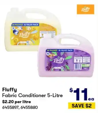 BIG W Fluffy Fabric Conditioner 5-Litre offer