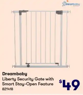 Dreambaby Liberty Security Gate with Smart Stay-Open Feature