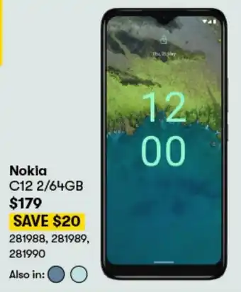 BIG W Nokia C12 2/64GB offer