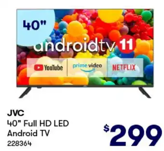 BIG W JVC 40" Full HD LED Android TV offer