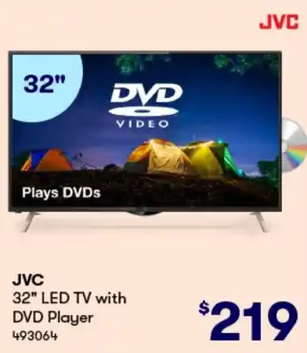 BIG W JVC 32" LED TV with DVD Player offer