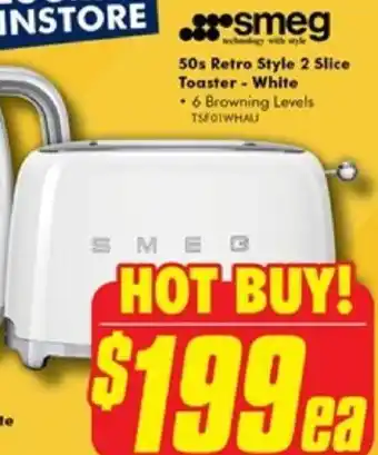 The Good Guys 50s Retro Style Kettle - White offer