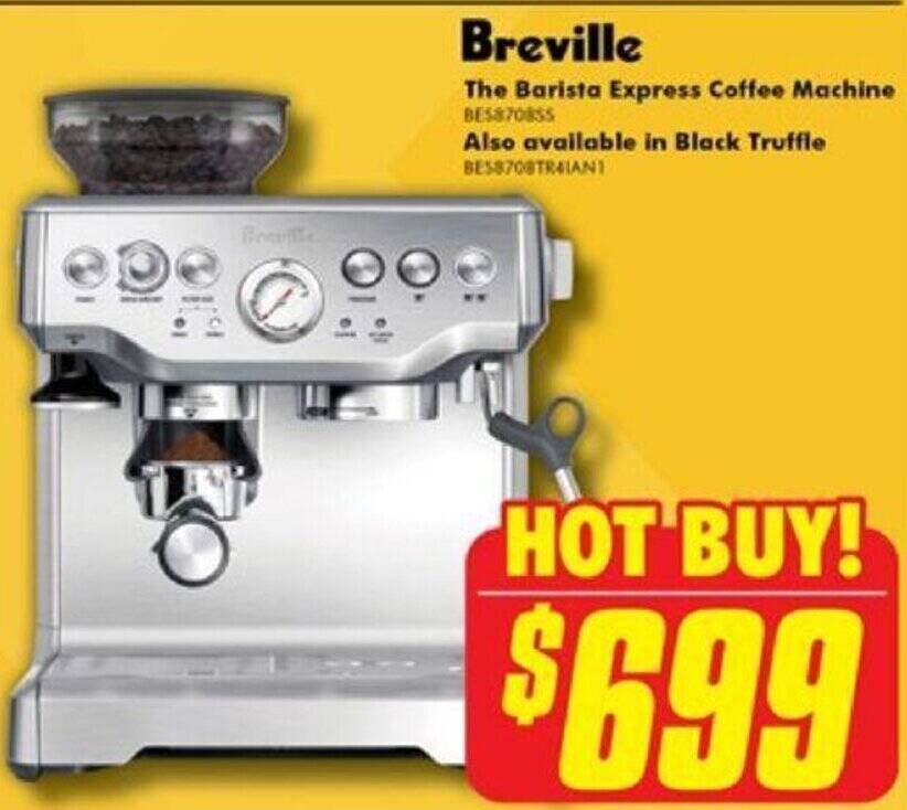 Breville The Barista Express Coffee Machine offer at The Good Guys