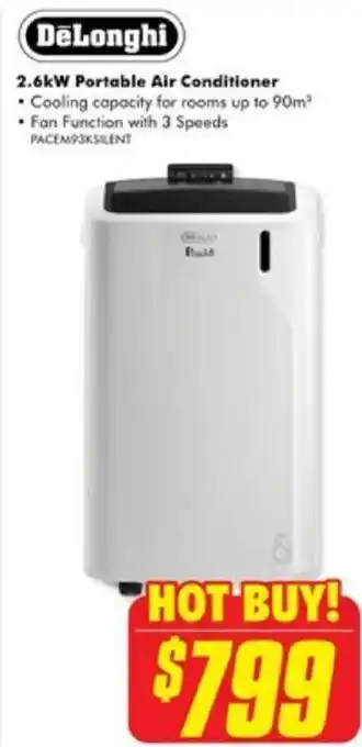 2.6kW Portable Air Conditioner