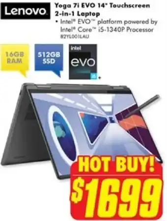 The Good Guys Yoga 7i EVO 14 Touchscreen 2-in-1 Laptop offer