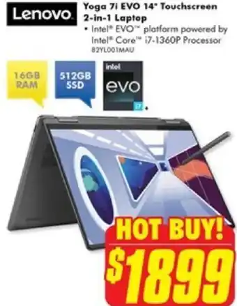 The Good Guys Yoga 7i EVO 14 Touchscreen 2-in-1 Laptop offer