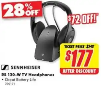 The Good Guys RS 120-W TV Headphones offer