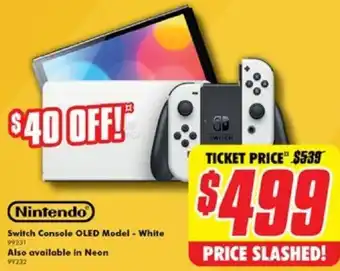 Switch Console OLED Model - White
