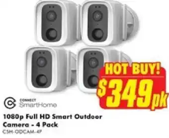 The Good Guys 1080p Full HD Smart Outdoor Camera - 4 Pack offer