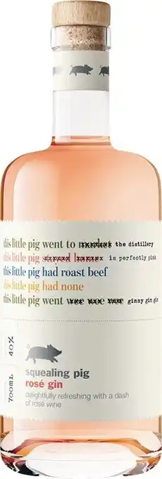 Woolworths Squealing Pig Rose Gin 700ml offer