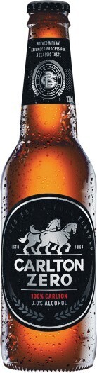 Woolworths Carlton Zero Bottles 24x330ml offer
