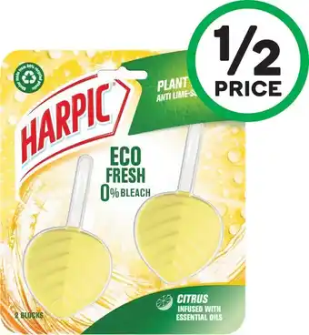 Woolworths Harpic Hygienic or Eco Fresh Toilet Cleaner Pk 2 offer