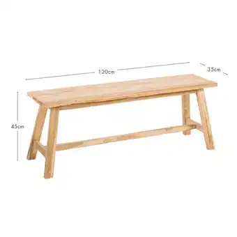 Pillow Talk Ward recycled teak bench by m.u.s.e offer
