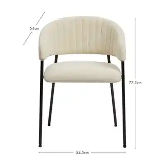 Blake boucle dining chair by m.u.s.e