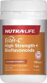 Nutra-life ester c high strength + bioflavonoids 120 tablets