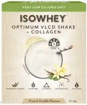 healthylife Isowhey vlcd (very low calorie diet) & collagen shake french vanilla 18x55g offer