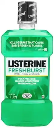 Listerine freshburst antibacterial mouthwash 1l
