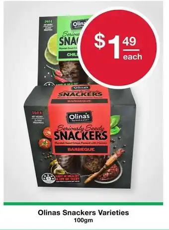 Australian Butchers Store Olinas Snackers Varieties 100gm offer