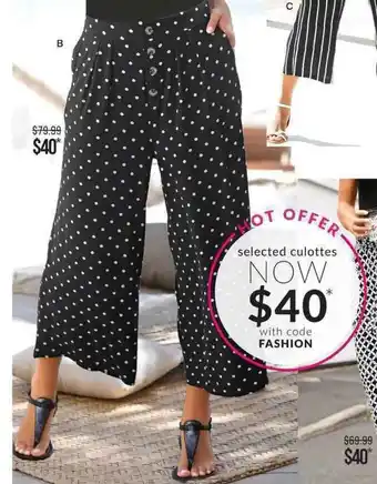 Urban Button Culottes Style 21UA 271716
