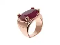 Bronzallure Romantic Plum Agate Ring - IT 20 / FR 60 / Plum Agate