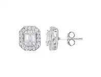 Bevilles Jewellery Brilliant Claw Surround Stud Earrings with 1/2ct of Diamonds in 9ct White Gold offer