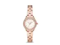 Bevilles Jewellery Michael Kors Liliane Rose Gold and White Watch MK4558 offer