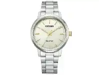 Bevilles Jewellery Citizen Eco Drive White and Silver Men's Watch BJ6541-58P offer