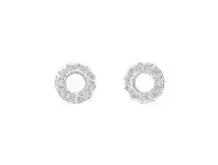 Bevilles Jewellery Open Circle Sterling Silver Stud Earrings offer