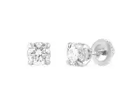 Bevilles Jewellery Meera Stud Earrings with 1.00ct of Laboratory Grown Diamonds in 18ct White Gold offer