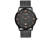 Bevilles Jewellery Sekonda Men's Gun Metal Plated Milanese Dress Watch offer