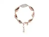 Bevilles Jewellery Bronzallure Leaves Bracelet Cubic Zirconia - Cubic Zirconia offer
