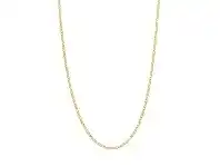 Bevilles Jewellery 9ct Yellow Gold Fine Diamond Cut Curb Chain Necklace 45cm offer
