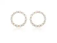 Bevilles Jewellery Georgini Small Circle of Life Earrings - Rose Gold offer