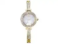 Bevilles Jewellery Citizen Eco Drive White and Gold Women's Watch EM0862-56D offer