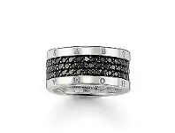 Bevilles Jewellery Thomas Sabo Eternity Ring "Classic Black" - 54 offer