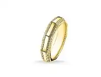 Bevilles Jewellery Thomas Sabo Ring Angular Gold - 60 offer