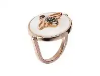 Bevilles Jewellery Bronzallure Bee Ring Mother of Pearl - IT 14 / FR 54 / White Mother of Pearl offer