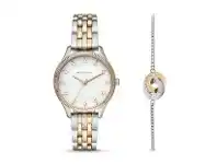 Bevilles Jewellery Michael Kors Lexington Gift Set Two Tone Silver and Gold Women's Watch MK1026 offer